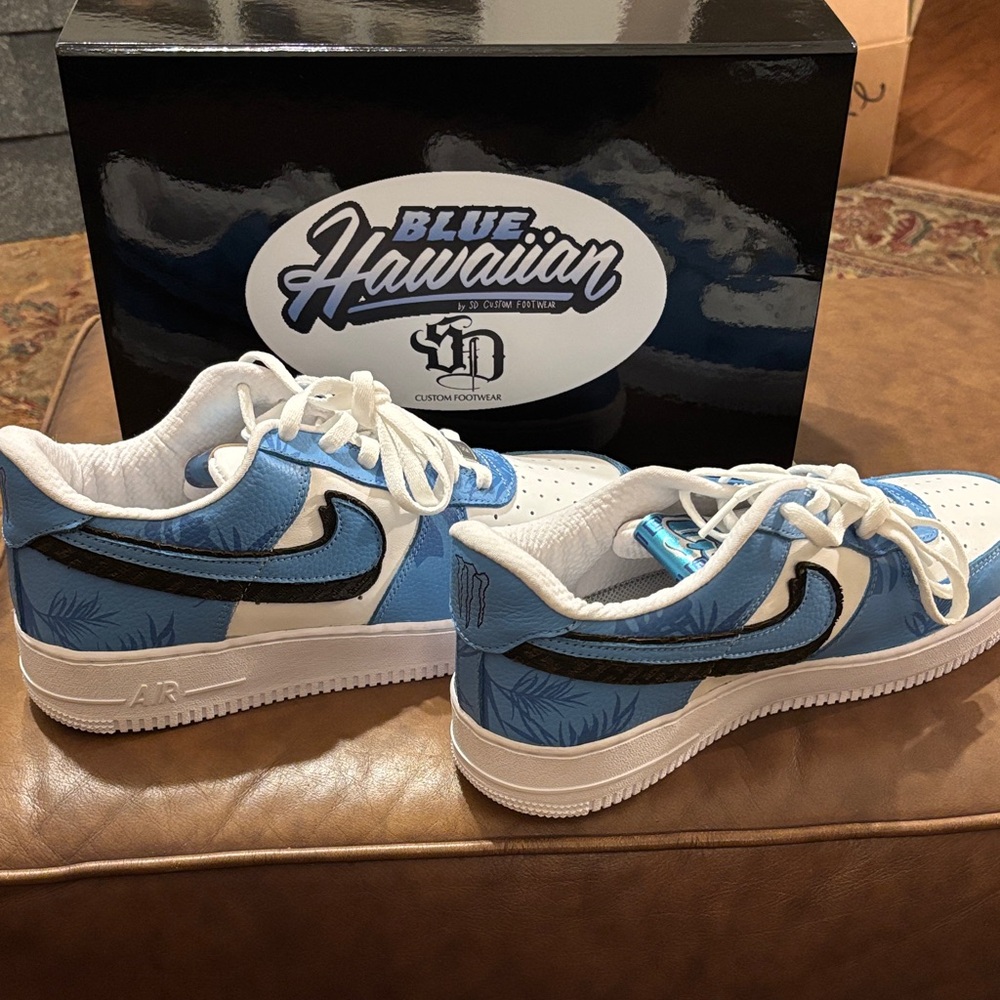 1 of 10 Nike Sneakers Designed by SD Custom Footwear for Monster Energy Size 11